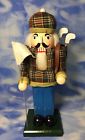 0879 Target Rare Large Painted Wood Golfing Nutcracker Clubs 684509023496