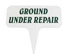 12wg-01 Standard Golf Ground Under Repair Course Fairway Warning 645719787479