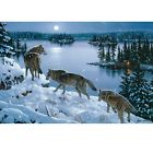 1784 Rivers Edge Led Wall Art Nite Wolves 643323178409