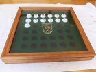 18x18 Wood Golf Ball Display Case Walt Disney World Wooden Cabinet W 13 Balls