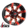 19-136 Set Of Golf Cart Inch Gtw Tempest Red And Black