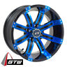 19-144 Set Of Golf Cart Gtw Tempest Inch Blue And Black