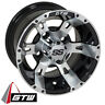 19-158 Only Golf Cart Gtw Yellow Jacket Machined Black Wheel With