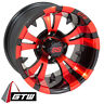 19-163 Set Of Golf Cart Gtw Vampire Inch Red And Black