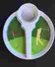 234230178 Unbranded Golf Theme Melamine Chips N Dip 12 Serving Tray Plate Lot Of 5 Vintage