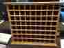 237770 J.g Hickory New Oak 72 Golf Ball Display Case Wall Cabinet Rack Solid Wood