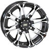 41041 Set Of Golf Cart Machined Black Ss Voyager Wheel Offset