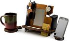 4326547368 Rostmary Gift Shop Wooden Docking Station Desk Organizer For Smartphone