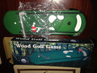 454545 Golf Game Table Desk Top Board Box Wood With Putter