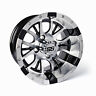 56313 Set Of Golf Cart Diesel Inch Silver Black Wheel With