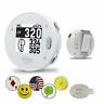 600136973782 Golfbuddy Voicex White Bundle With Magnetic Hat Clip