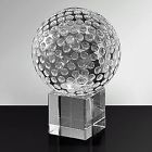 704335125659 Amlong Crystal Golf Ball Trophy Desktop Paper Weight