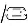 7458 Jakes Black Powder Coated Steel Ezgo Rxv Golf Cart Nerf