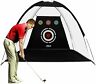 821906550235 Pgm Golf Net For Backyard Practice Swing Black
