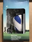 A03-c0552-b02 Mini Desktop Golf Bag Pen Holder With Lawn Base And