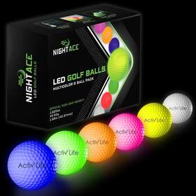 Activ Life 850017280397 Super Bright Led Golf Balls - Best Novelty Gift 6 Pack Muticolor
