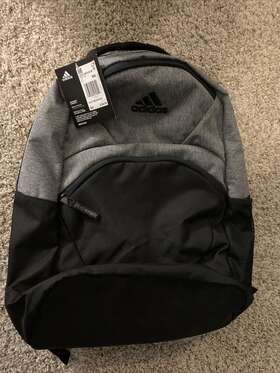 F13119 Adidas Golf Medium Bp Backpack - Black/gray
