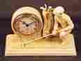 Ag003107 Golger Lining Putt Clock Jhk Co Golfer Up The Desk Mantle Ivory Finish Golf Gift New