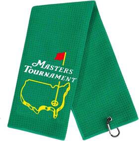 Aikiprety 658368002015 Funny Golf Towel For Bags With 40 60cm Green- Masters