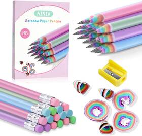 F5-3114566 Ainiv 32pcs Eco-friendly Wood And Plastic Free 1 Count Pack Of 32 Rainbow