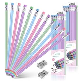 F5-3277689 Ainiv 24pcs Eco-friendly Wood And Plastic Free 1 Count Pack Of 24 Rainbow