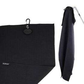All Teed Up 703818579699 Premium Black Magnetic Golf Towel - Large