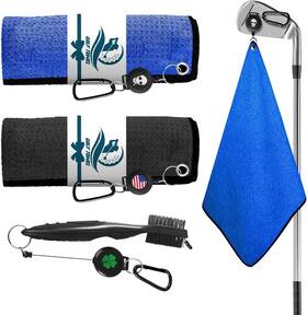 Amy Sport 797334581908 Golf Towels For Bags Women 16ftftx16ftft Black&blue Black