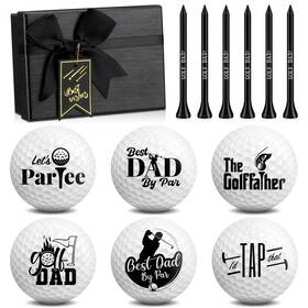 Arrowbash Arrowbash-thur-240718f 6 Pack Golf Balls Gifts For Dad With About 5.7 X 4.1 3.2 Inch White