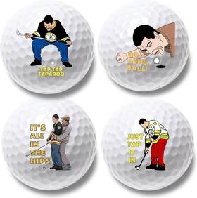 Artpreti 635405799312 4 Pcs Funny Golf Balls For Birthday Novelty Golfer Gift White