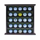 B-0155qvy8a Displaygifts Golf Ball Display Case Wall Rack Cabinet Wood Mahogany