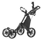 B00hk7az4c Unbranded Folding Wheel Version Golf Push Cart Dark 747925253189