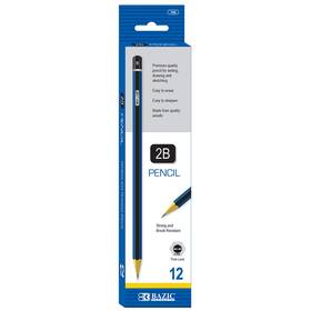 Bazic Products 764608007600 #2b Premium Wood Pencil Blue 12 Per Pack Count Of 1