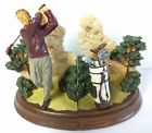 Be-tmt-201 Figi Vtg Golf Scene Bookends Graphics Old Time Player Tournament