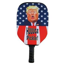 Beejos 051907006107 Trump Pickleball Paddle Cover - Huuuge Pickle American Flag Design Premium