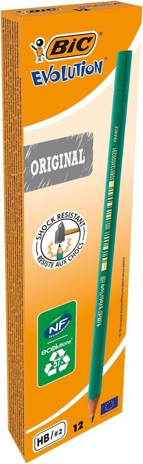 Bic 3270220004608 Ecolutions Evolution 650 Hb Pencil Inch Green 12 Count Pack Of 1
