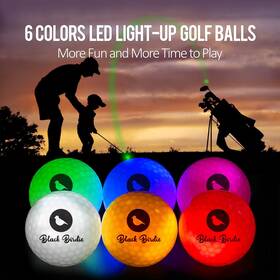 Blach Birdie 638457595413 Glow In The Dark Night Golf Blue Green Orange Pink Red White