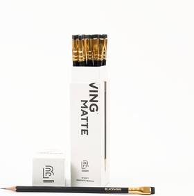 105329 Blackwing Matte Pencils - 12 Count Pack Of 1 Black