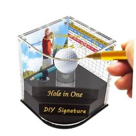 Bmp-0001 Bmbpwow Golf Ball Display Case Gifts Acrylic Holder 2- Layer For Hole In One