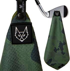 Brawn & Fox 860008280336 And Magnetic Golf Towel Green