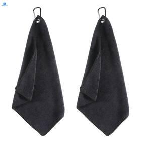 Bruislard 5365jebq3727 2 Pack Black Golf Towel With 11.8 Inches X