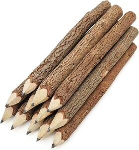 Pb12 Bsiri Pencil Wood Graphite Wooden Tree Rustic 1 Count Pack Of 12