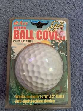 Cr-807 Bully Golf Ball Hitch Cover Fits 1 7/8 Inch Or 2 Towing Decorative
