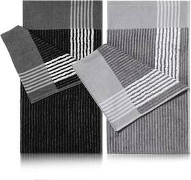 Bo2503 Buryeah 2 Pieces Golf Towel 22 X 44 Inch Cotton Caddy Black Gray