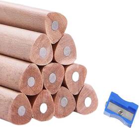 Tqiab-1 Buspoll 10 Stick Hb Pencils Unpainted Natural Wood 1 Count Pack Of 20 4