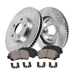 Ebyk010409 Callahan Brake Parts Front Kit For 2006-2011 Honda Civic Drilled And Slot