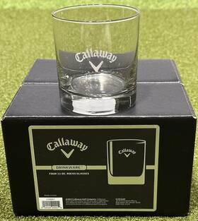 Callaway 020024200019 Golf Whiskey Rocks Glasses Collectors Gift Set Of 4 New Rare