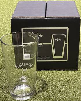 Callaway 020024200026 Golf Pint Drinking Glasses Collectors Gift Set Of 4 New Rare