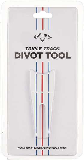 Callaway 194518224024 New Golf Triple Track Dual Prong Divot Tool With Ball Marker