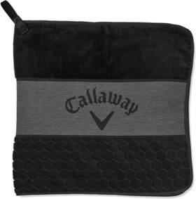 Callaway 194518752169 New Golf 18x18 Tour Fold Black Towel