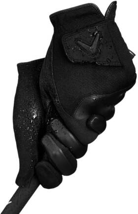 Callaway 194518759014 New Optigrip Rain Spann Golf Gloves 1 Pair Black Mens Large L